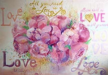 Love is all you need - Оксана Тодорова, холст 90х70 см, масло, лак
